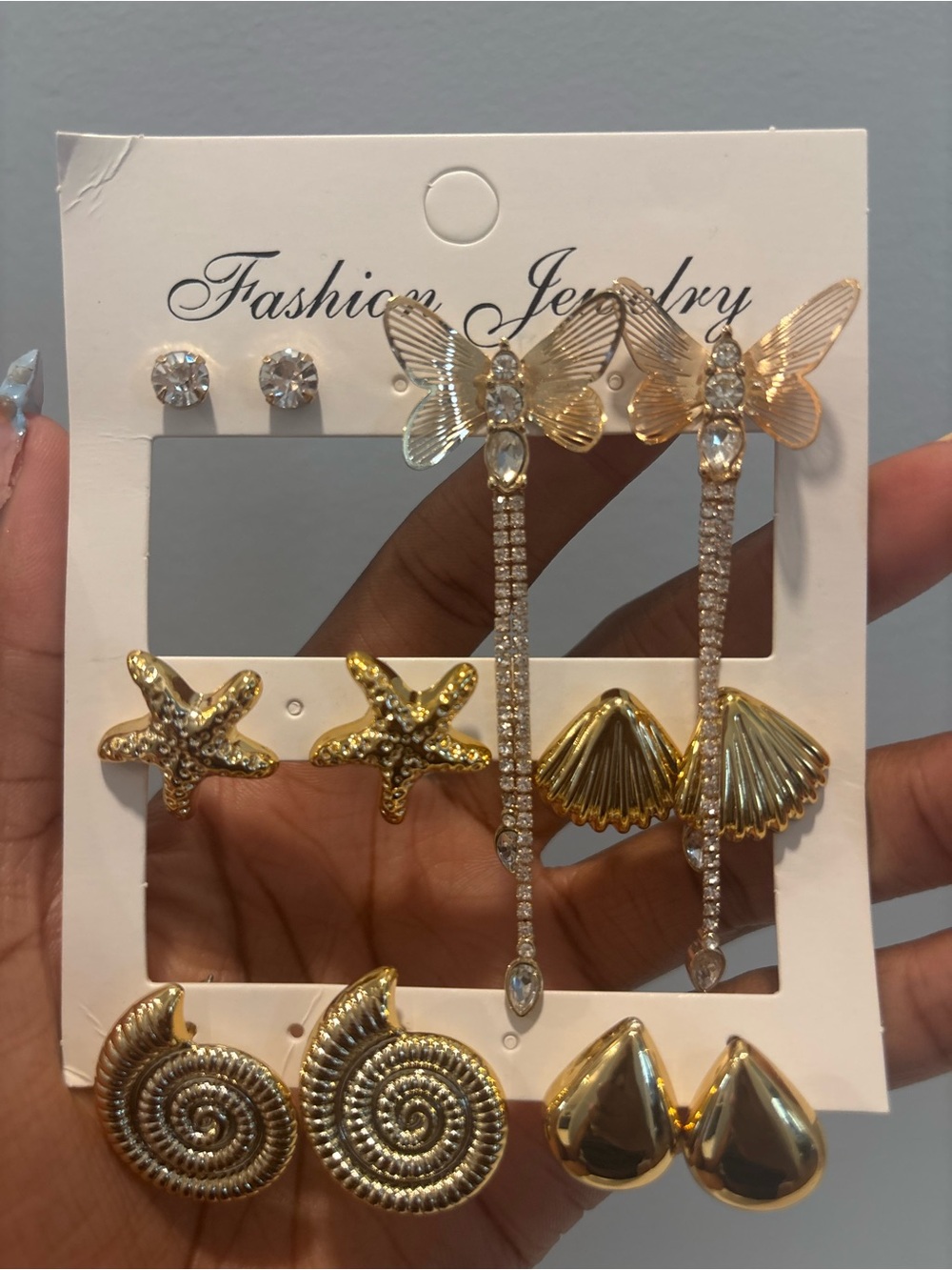 Assorted Gold Earrings